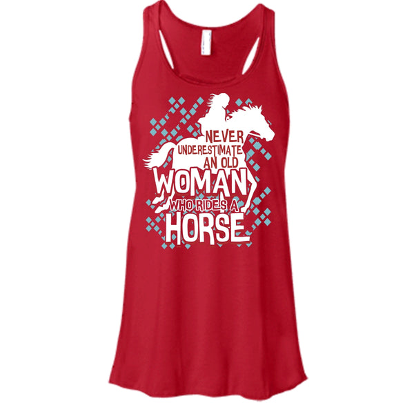 Never Underestimate T Shirt, An Old Man Who Rides A Horse T Shirt, Cool T Shirt