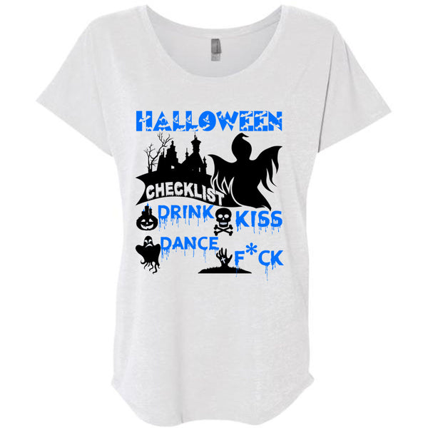 Halloween Checklist Drink Kiss Dance T Shirt, Wait For Halloween T Shirt, Awesome T-Shirts