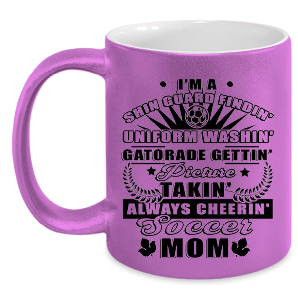 Best Gift For Soccer Mom Coffee Mug, I'm A Soccer Mom Accent Mug