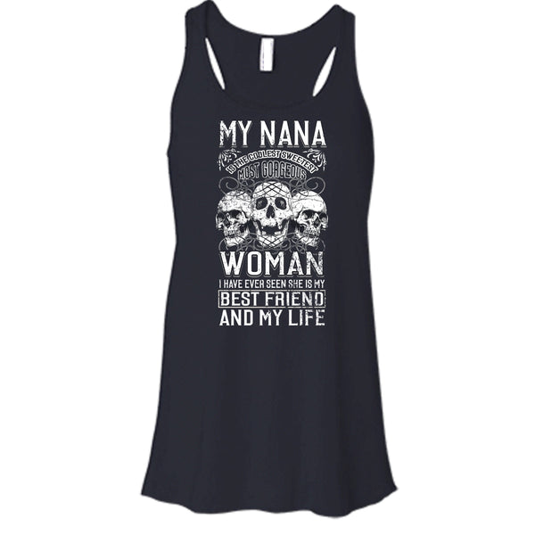 My Nana Is The Coolest Woman T Shirt, Awesome Nanny T Shirt, Cool T Shirt