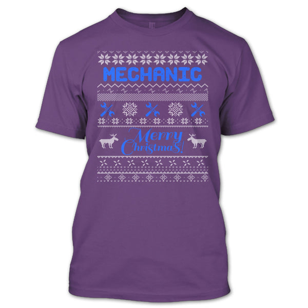 Mechanic Merry Christmas T Shirt, Coolest Mechanic T Shirt