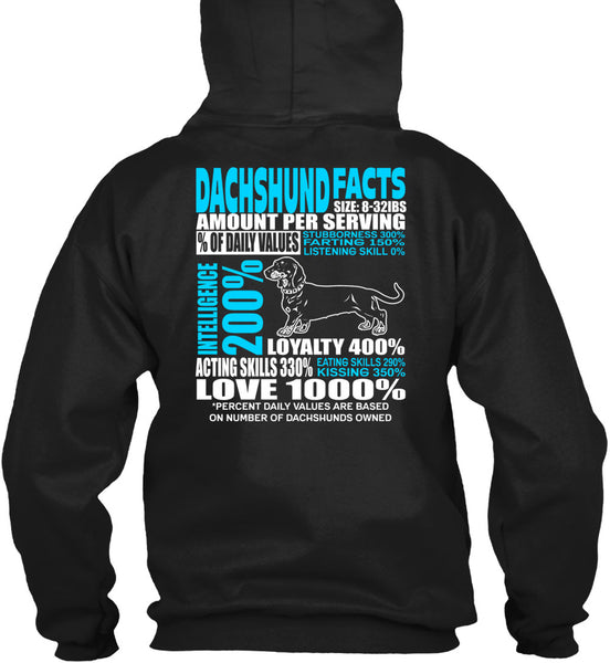 Dachshund Facts T Shirt, Dachshund Owned T Shirt