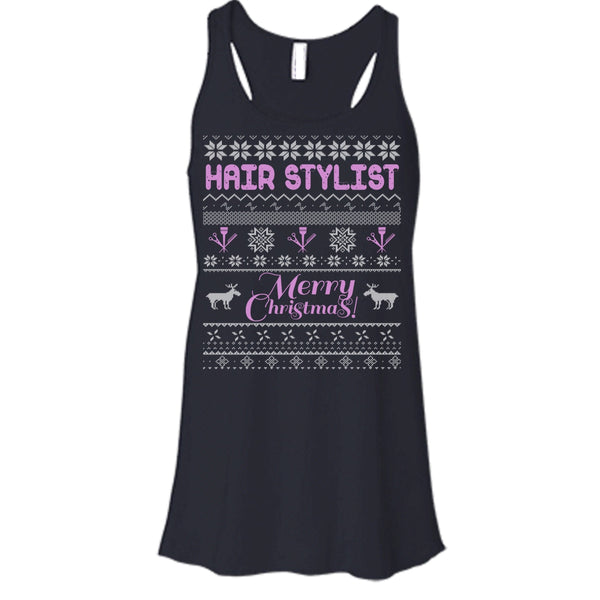 Hair Stylist Merry Christmas T Shirt, Coolest Hair Stylist T Shirt, Cool T Shirt