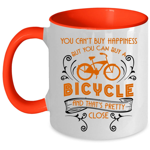 I Love Bicycle Coffee Mug, Bicycle Make Me Happy Accent Mug