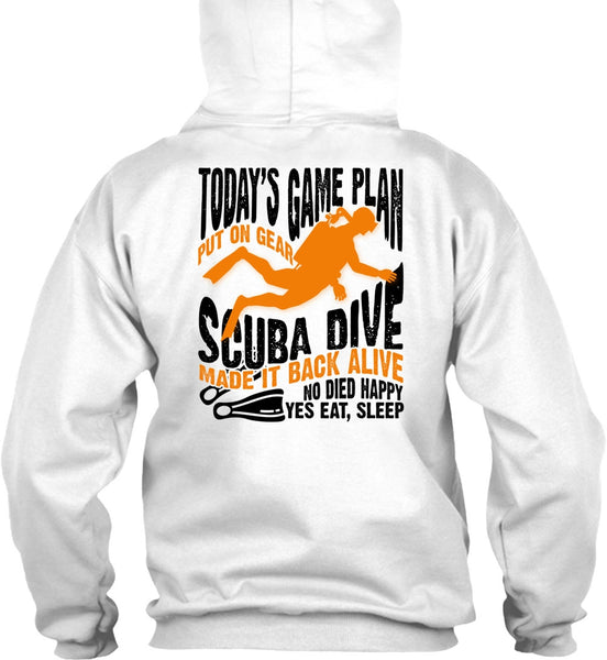 Today's Game Plan T Shirt, I Love Diving T Shirt