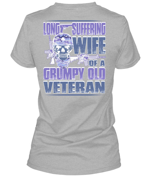 Long Suffering Wife T Shirt, I Love Veteran T Shirt