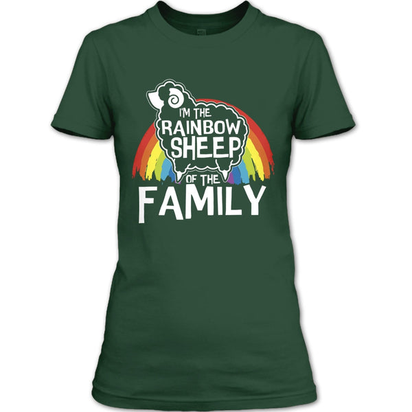 I'm The Rainbow Sheep Of Family T Shirt, Coolest Rainbow Sheep T Shirt