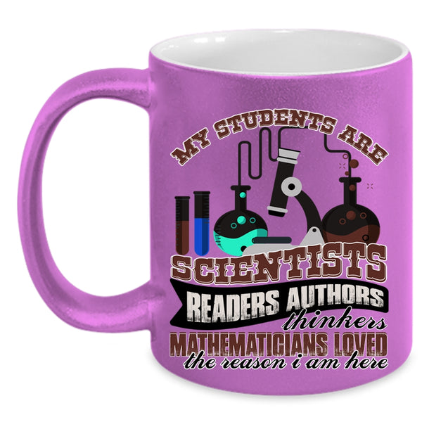 Mathematicians Loved Coffee Mug, My Students Are Scientists Readers Accent Mug