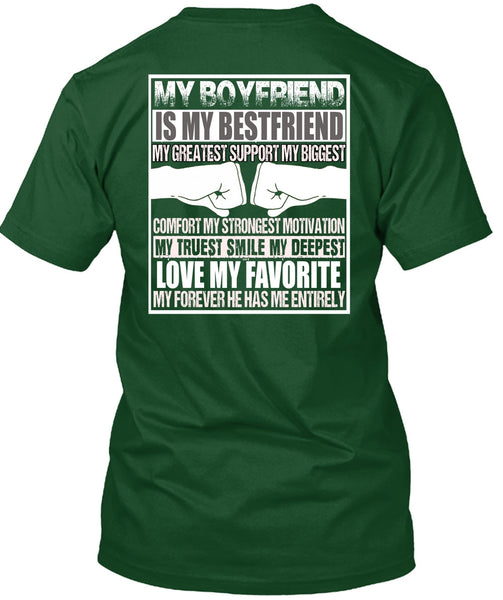 My Boyfriend Is My Best Friend T Shirt, Love My Favorite T Shirt