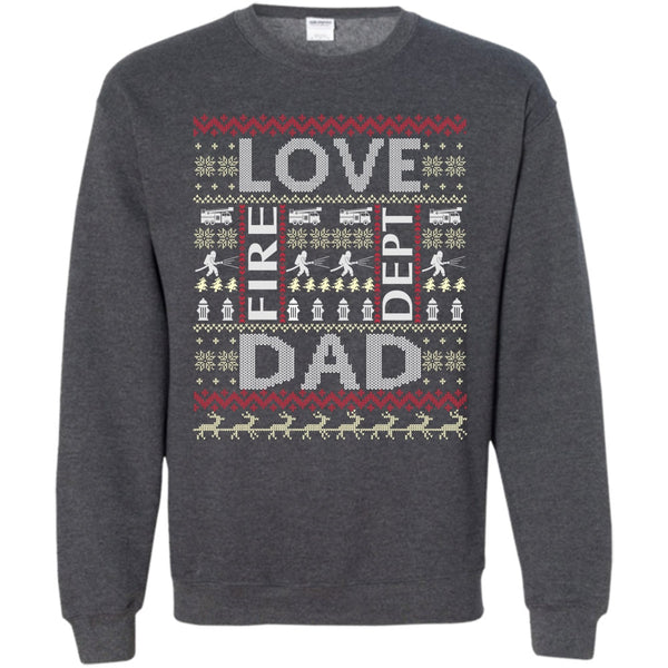 Coolest Firefighting Dad T Shirt, Merry Christmas Gift Sweatshirt