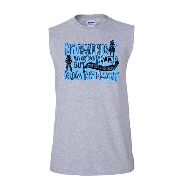 My Grandkids May Grow Out T Shirt, My Grandkids Tank Top (Men's Cotton Sleeveless)