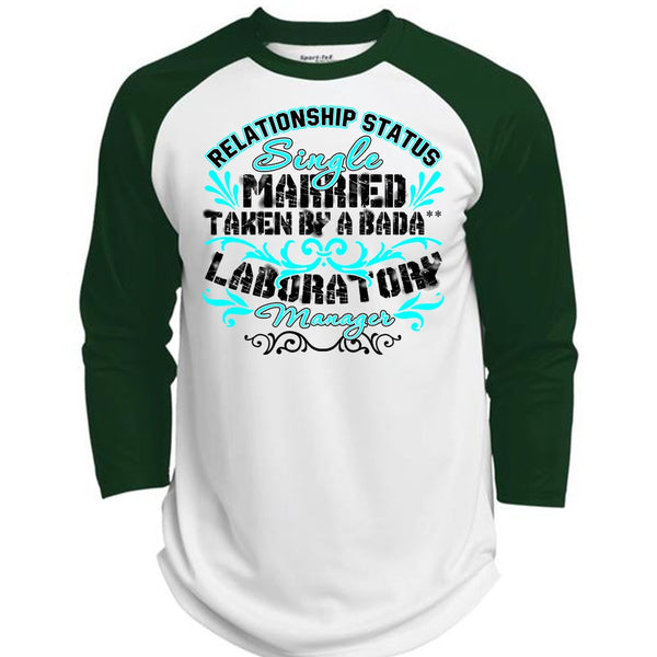 Married Taken By A Laboratory Manager T Shirt, I Love Manager T Shirt, Awesome T-Shirts  (Polyester Game Baseball Jersey)