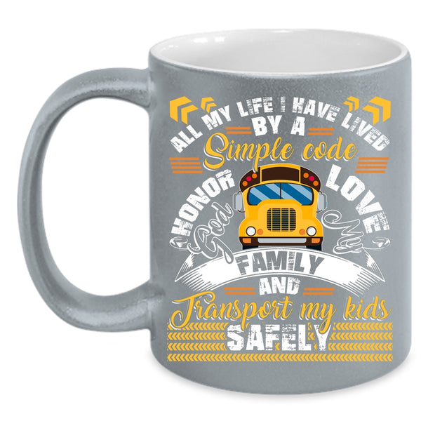Love My Family Coffee Mug, Transport My Kids Safely Coffee Cup