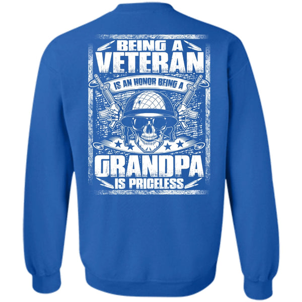Grandpa Is Priceless T Shirt, I Love Veteran Sweatshirt