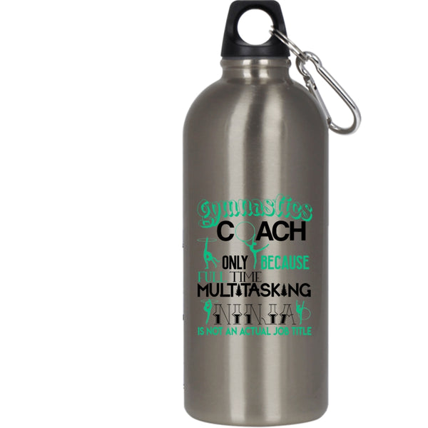 Gymnastics Coach 20 oz Stainless Steel Bottle,Actual Job Title Outdoor Sports Water Bottle