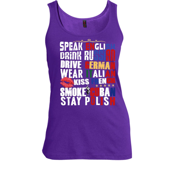 Speak English T Shirt, Drink Russian T Shirt, Cool T Shirt