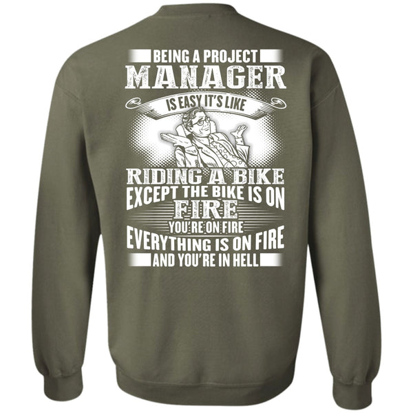Riding A Bike T Shirt, I Love Manager Sweatshirt