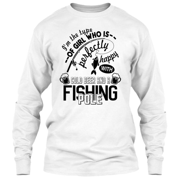 Pretty Happy With Cool Beer T Shirt, Coolest Fishing Lover T Shirt