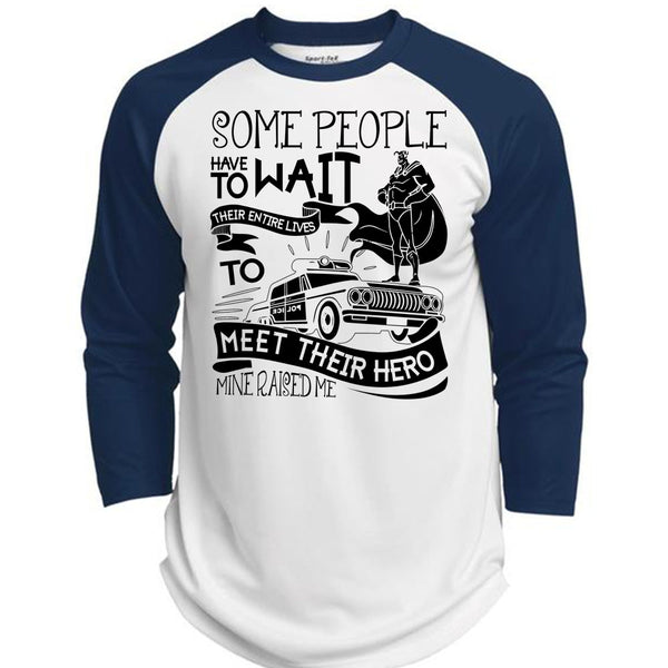 Some People Have To Wait T Shirt, I Love Police T Shirt, Awesome T-Shirts  (Polyester Game Baseball Jersey)