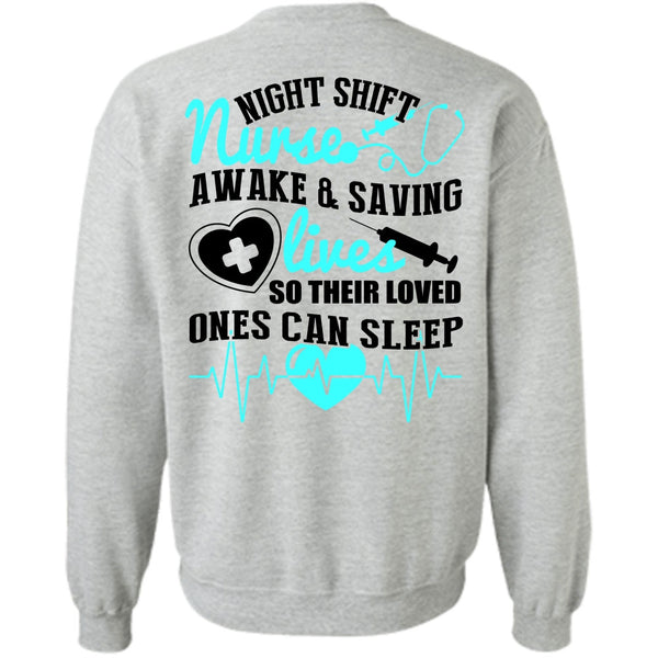 I Love Nursing T Shirt, Night Shift Nurse Sweatshirt