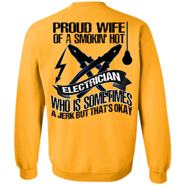 I Love Electrician T Shirt, Proud Wife Sweatshirt
