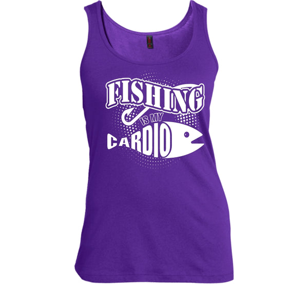 Fishing Is My Cardio T Shirt, Coolest Hooker Tank Top