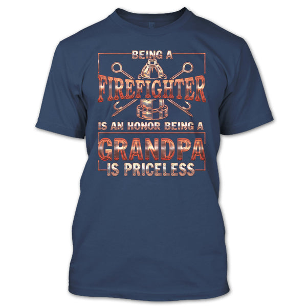 Being A Firefighter Is An Honor T Shirt, Being A Fgradnpa Is Princess T Shirt