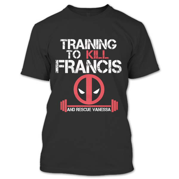 A black t-shirt with the shopify logo