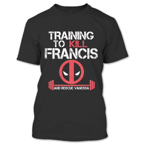 A black t-shirt with the shopify logo