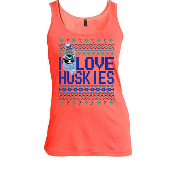 I Love Huskies T Shirt, Dog Merry Christmas T Shirt, Awesome t-shirts