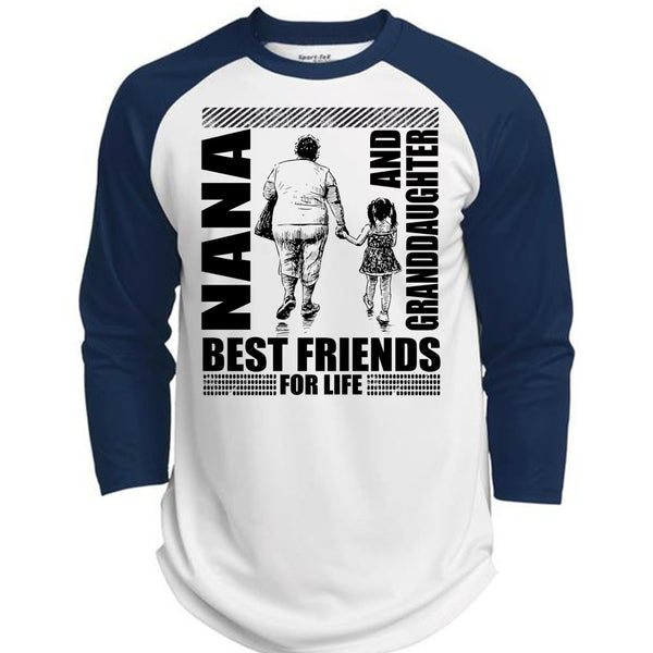 Nana And Granddaughter Best Friend T Shirt, I Love Nana T Shirt, Awesome T-Shirts  (Polyester Game Baseball Jersey)