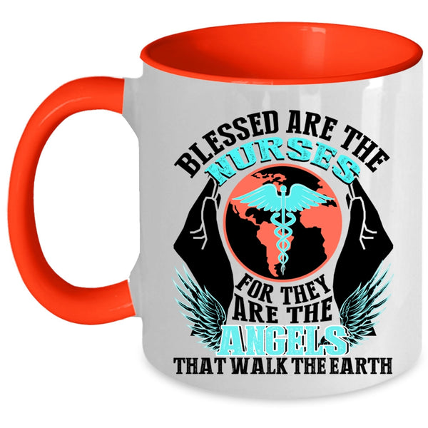 They Are The Angels Coffee Mug, Blessed Are The Nurses Accent Mug