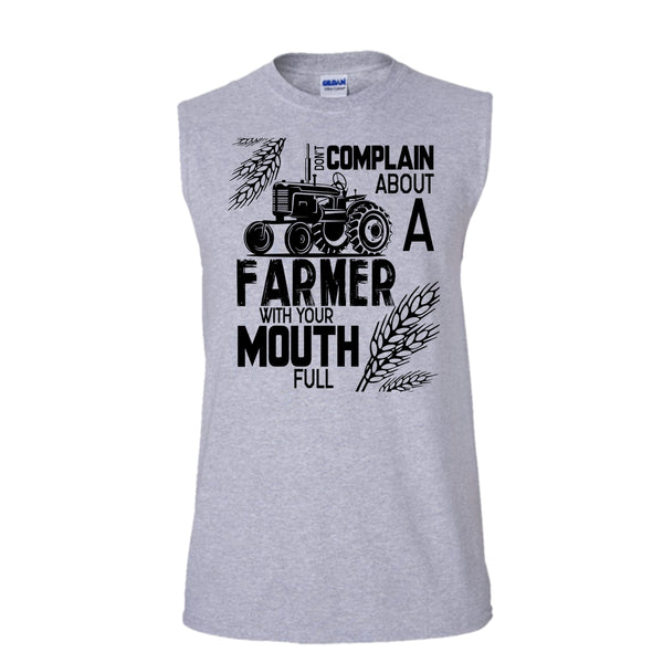 Don't Complain About A Farmer T Shirt, Coolst Farmer T Shirt, Awesome t-shirts (Men's Cotton Sleeveless)