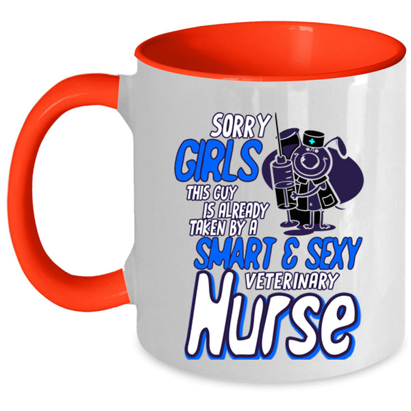 My Husband Coffee Mug, Taken By A Smart Veterinary Nurse Accent Mug