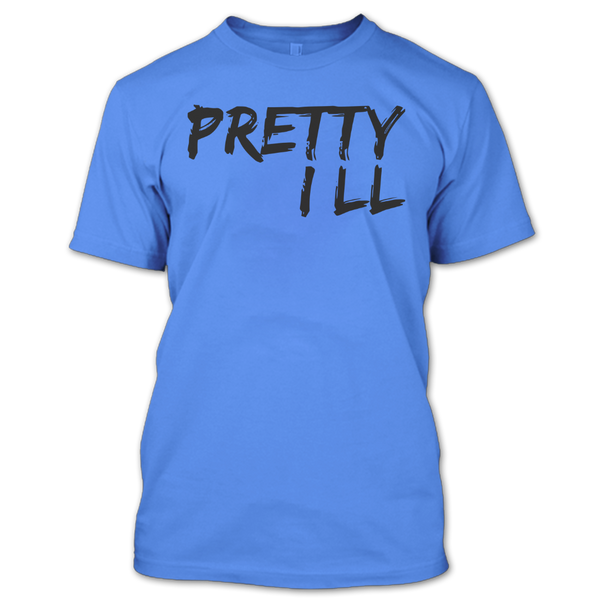 A black t-shirt with the shopify logo