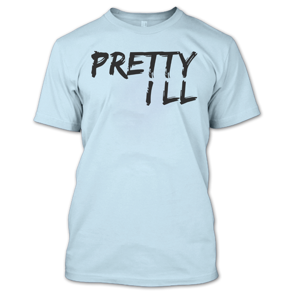 A black t-shirt with the shopify logo