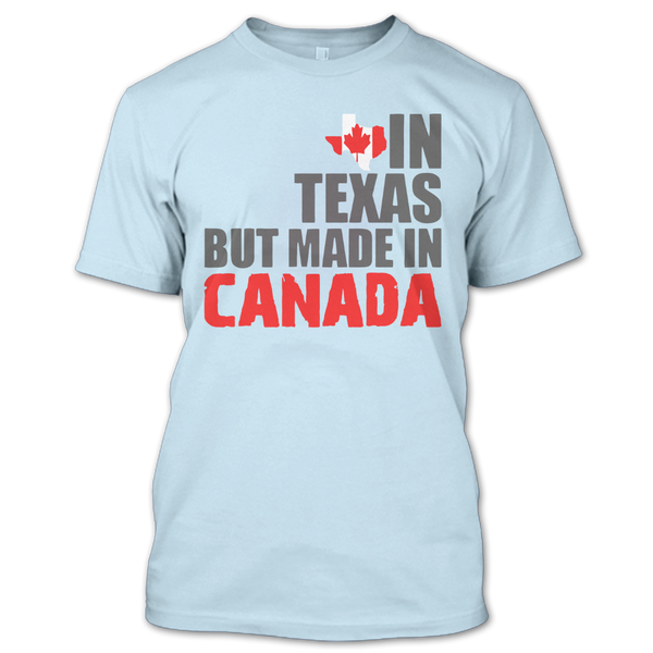 A black t-shirt with the shopify logo