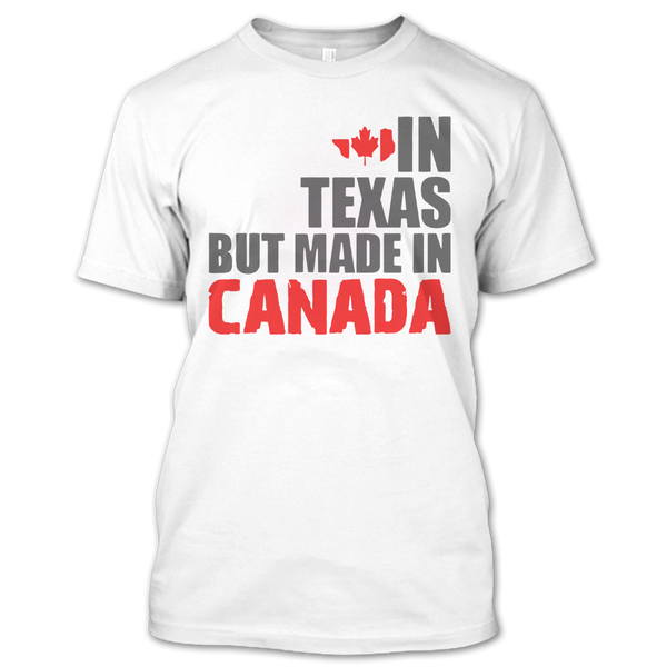 A black t-shirt with the shopify logo