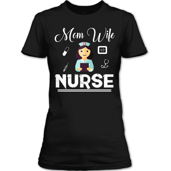 A black t-shirt with the shopify logo