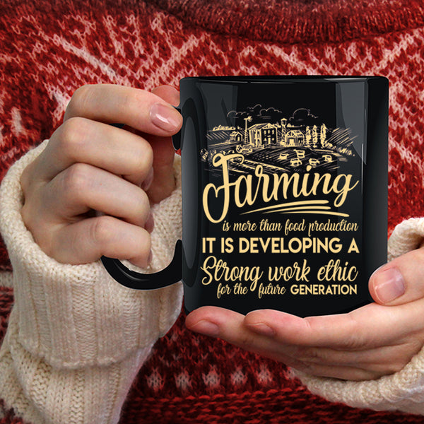 FarmingIs More Than Food Production Coffee Mug, Cool Farming Coffee Cup