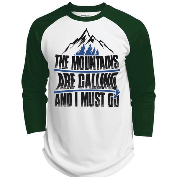 The Mountains Are Calling T Shirt, I Must Go T Shirt, Awesome T-Shirts  (Polyester Game Baseball Jersey)
