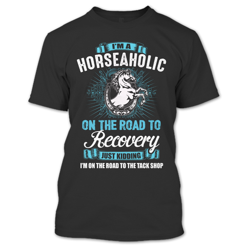 A black t-shirt with the shopify logo