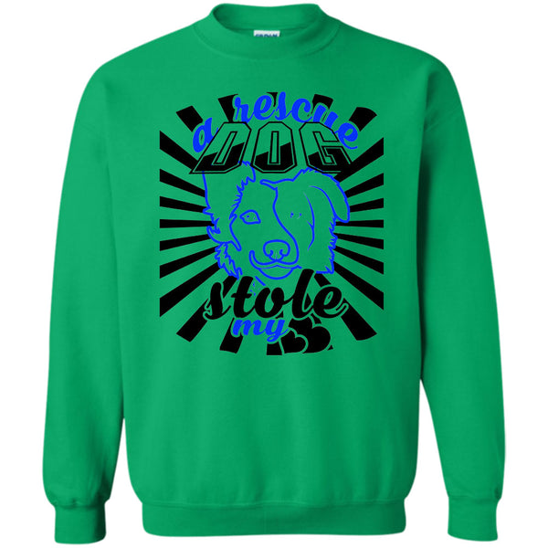 Coolest Dog Mom T Shirt, A Rescue Dog Stole My Heart Sweatshirt