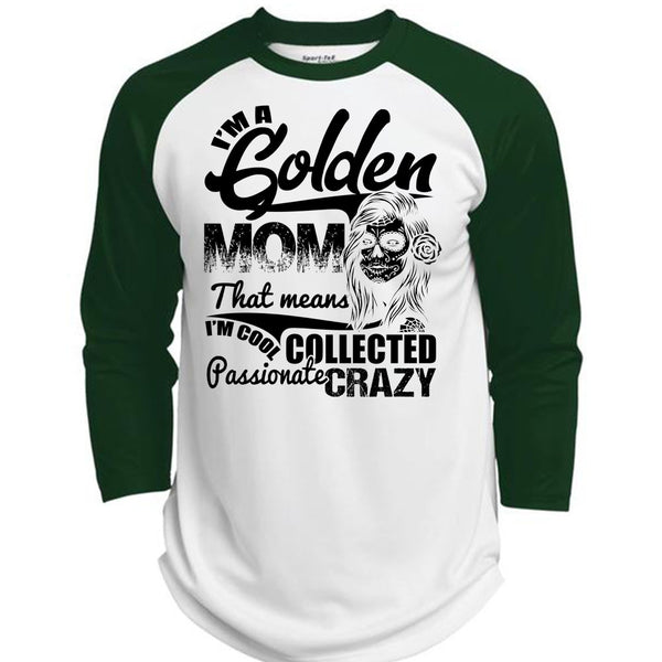 I'm A Golden Mom T Shirt, I Love Mom T Shirt, Awesome T-Shirts  (Polyester Game Baseball Jersey)