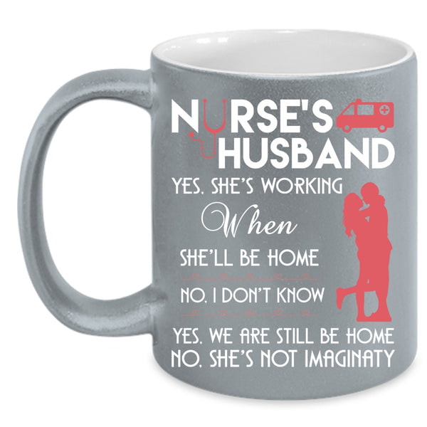 Nurse's Husband Coffee Mug, Awesome Nurse's Husband Coffee Cup