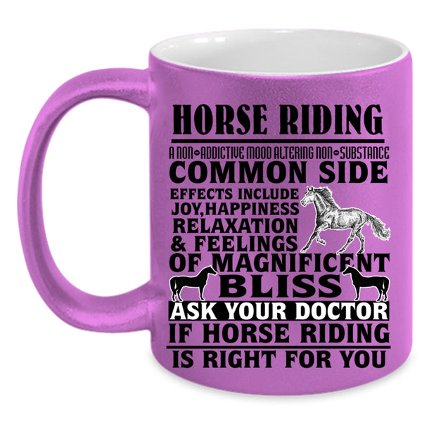 Cool Gift For Equestrian Coffee Mug, Horse Riding Accent Mug