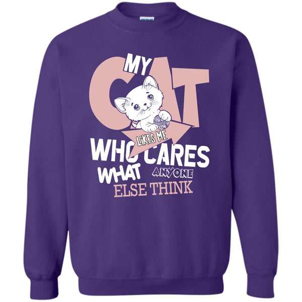 Who Cares What Anyone Else Think T Shirt, Coolest Cat Lover Sweatshirt