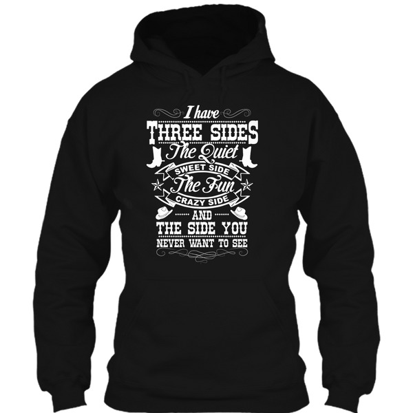 A black t-shirt with the shopify logo