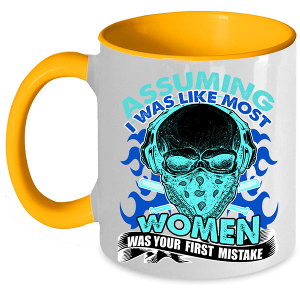 Awesome Mom Coffee Mug, I Was Like Most Women Accent Mug