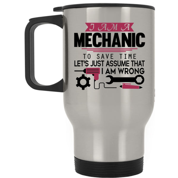 Awesome Gift For Engineers Travel Mug, I Am A Mechanic Mug